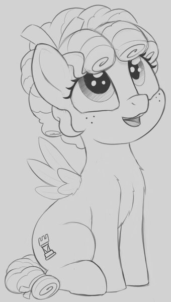 Size: 674x1189 | Tagged: safe, artist:zippysqrl, derpibooru import, cozy glow, pony, female, filly, foal, image, jpeg, sketch, solo