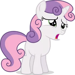 Size: 2450x2448 | Tagged: safe, artist:drewdini, derpibooru import, sweetie belle, pony, unicorn, female, filly, foal, high res, image, open mouth, png, simple background, solo, transparent background, vector