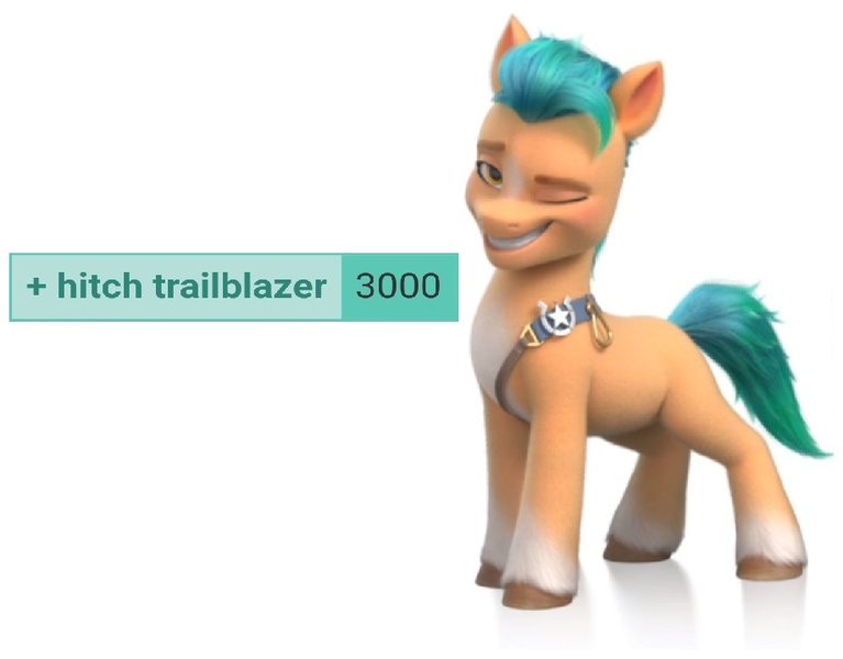 Size: 919x719 | Tagged: safe, derpibooru import, edit, edited screencap, screencap, hitch trailblazer, earth pony, pony, derpibooru, my little pony: a new generation, g5, image, jpeg, male, meta, milestone, solo, stallion, tags