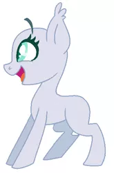 Size: 358x544 | Tagged: safe, artist:awoomarblesoda, derpibooru import, oc, unofficial characters only, earth pony, pony, bald, base, earth pony oc, eyelashes, image, png, simple background, smiling, solo, white background