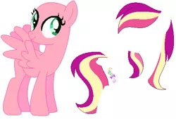 Size: 510x344 | Tagged: safe, artist:awoomarblesoda, derpibooru import, oc, unofficial characters only, pegasus, pony, base, female, image, mare, pegasus oc, png, simple background, smiling, solo, white background, wings
