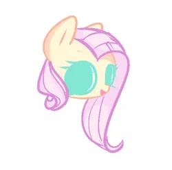 Size: 486x483 | Tagged: safe, artist:ambarloo, derpibooru import, fluttershy, pony, big eyes, cute, empty eyes, female, head only, image, mare, open mouth, png, shyabetes, simple background, solo, white background