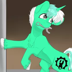 Size: 4000x4000 | Tagged: safe, artist:jasart, derpibooru import, oc, oc:colarus, unofficial characters only, unicorn, image, mouth hold, not lyra, png, simple background