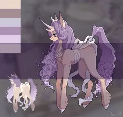 Size: 700x667 | Tagged: safe, artist:inarimayer, derpibooru import, oc, unofficial characters only, bicorn, pony, duo, horn, image, jewelry, jpeg, multiple horns, necklace, pearl necklace, reference sheet