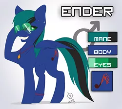 Size: 5100x4579 | Tagged: safe, artist:northernsprint, derpibooru import, oc, oc:ender, unofficial characters only, pegasus, pony, glasses, image, jewelry, male, necklace, pegasus oc, png, reference sheet, solo, solo male, stallion, sunglasses, wings
