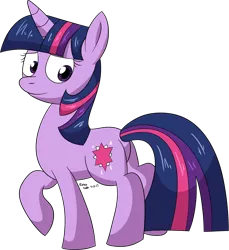 Size: 2010x2195 | Tagged: safe, artist:retroneb, derpibooru import, twilight sparkle, pony, unicorn, 2017, butt, female, high res, image, mare, plot, png, simple background, solo, transparent background, twibutt, unicorn twilight