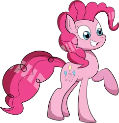 Size: 2036x2101 | Tagged: safe, artist:retroneb, derpibooru import, pinkie pie, earth pony, pony, 2016, high res, image, png, raised hoof, simple background, solo, transparent background