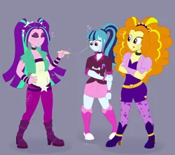 Size: 2160x1920 | Tagged: suggestive, artist:necrofeline, derpibooru import, adagio dazzle, aria blaze, sonata dusk, series:aria of effect, equestria girls, eyes closed, female, image, implied pregnancy, pigtails, png, ponytail, pregaria, pregnancy test, pregnant, smiling, the dazzlings, trio, trio female, twintails