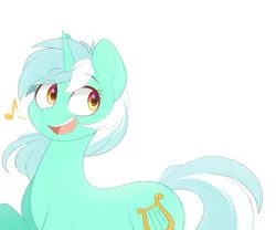 Size: 3000x2500 | Tagged: safe, artist:higgly-chan, derpibooru import, lyra heartstrings, pony, unicorn, cute, female, image, lyrabetes, mare, music notes, open mouth, png, simple background, solo, white background