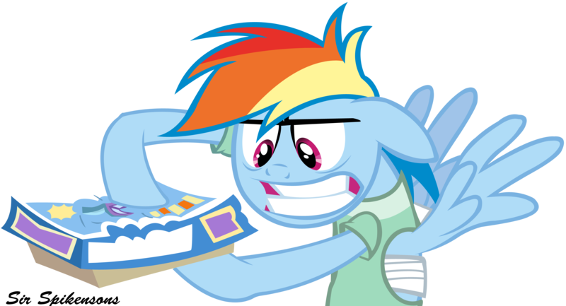 Size: 3000x1623 | Tagged: safe, artist:sirspikensons, derpibooru import, rainbow dash, pegasus, pony, female, image, png, rainbow dash is best facemaker, simple background, transparent background, vector