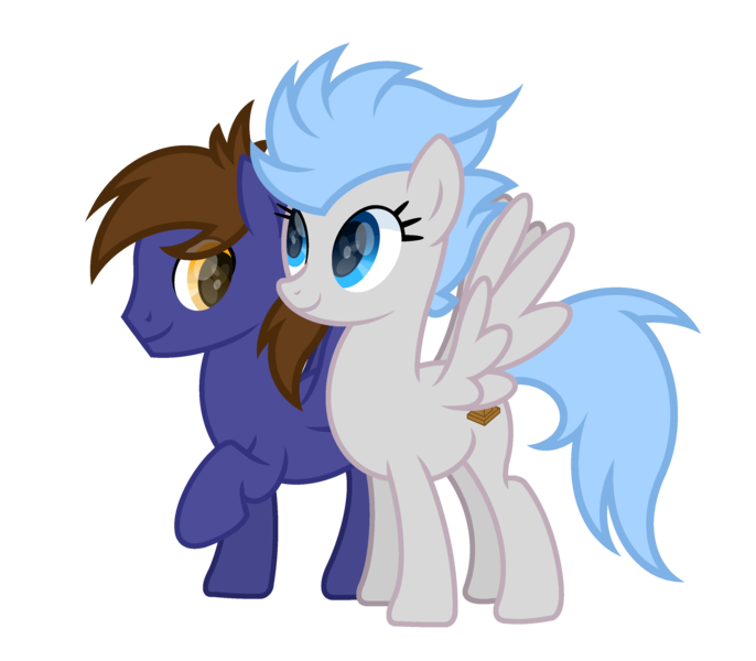 Size: 3200x2800 | Tagged: safe, artist:ponkus, derpibooru import, oc, oc:arctic charm, oc:dauntless, pegasus, pony, female, image, male, mare, png, simple background, stallion, transparent background