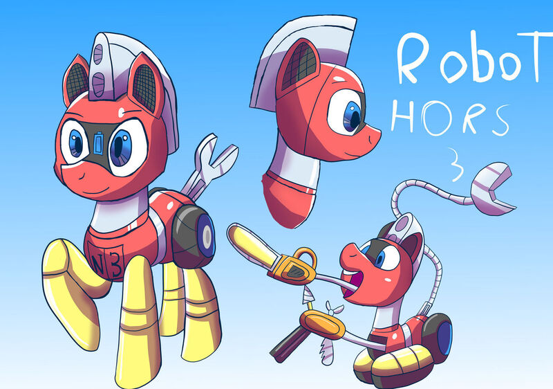 Size: 1280x899 | Tagged: safe, artist:trackheadtherobopony, derpibooru import, oc, oc:trackhead, original species, pony, robot, robot pony, wheelpone, chainsaw, drill, gun, image, jpeg, knife, reference sheet, scissors, shotgun, text, weapon