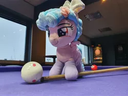 Size: 4032x3024 | Tagged: safe, artist:xeto_de, derpibooru import, cozy glow, billiards, image, irl, jpeg, photo, plushie