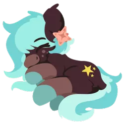 Size: 350x350 | Tagged: safe, artist:rhythmpixel, derpibooru import, oc, oc:cocoa breeze, unofficial characters only, earth pony, pony, female, image, lineless, mare, png, simple background, solo, transparent background