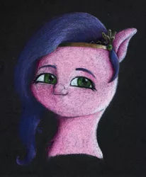 Size: 2058x2498 | Tagged: safe, artist:myzanil, derpibooru import, pipp petals, pegasus, pony, bust, colored pencil drawing, crown, g5, image, jewelry, jpeg, looking at you, portrait, regalia, smiling, smiling at you, solo, traditional art