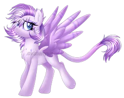 Size: 1296x1020 | Tagged: safe, artist:kimmyartmlp, derpibooru import, oc, oc:snowbird, unofficial characters only, pegasus, pony, chest fluff, female, image, leonine tail, pegasus oc, png, simple background, solo, spread wings, tail, transparent background, wings