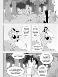 Size: 2646x3470 | Tagged: safe, artist:peesa chicken, derpibooru import, oc, unofficial characters only, deer, pony, canadian, comic, digital art, forest, image, jpeg, tree