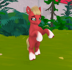 Size: 323x312 | Tagged: safe, derpibooru import, sprout cloverleaf, earth pony, pony, 3d, animated, dab, g5, gif, image, loop, male, second life, solo, stallion