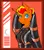 Size: 3000x3398 | Tagged: suggestive, artist:parrpitched, derpibooru import, oc, oc:fireheart(fire), hybrid, bust, clothes, donut steel, fireheart76's latex suit design, gloves, image, kink, latex, latex gloves, latex suit, pegabat, png, prisoners of the moon, rubber, rubber suit, solo