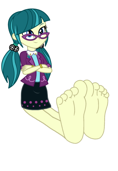 Size: 2500x3600 | Tagged: safe, artist:mixiepie, derpibooru import, juniper montage, equestria girls, movie magic, spoiler:eqg specials, barefoot, base, base used, clothes, crossed arms, feet, female, fetish, foot fetish, glasses, image, pigtails, png, simple background, skirt, smiling, soles, solo, toes, transparent background, vector