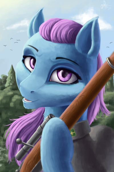 Size: 3000x4497 | Tagged: safe, artist:raminy, derpibooru import, oc, unofficial characters only, earth pony, pony, equestria at war mod, background, female, forest, gun, hoof hold, hooves, image, mare, optical sight, png, rifle, scope, sniper rifle, solo, tree, weapon