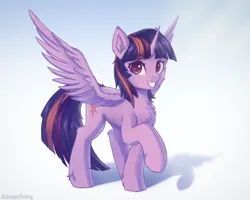 Size: 2500x2000 | Tagged: safe, artist:adagiostring, derpibooru import, twilight sparkle, twilight sparkle (alicorn), alicorn, pony, commission, commission open, cute, full body, image, looking at you, png, solo, standing, your character here