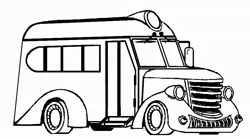 Size: 838x466 | Tagged: safe, derpibooru import, equestria girls, coloring page, free to use, image, jpeg, studebaker, the rainbooms tour bus