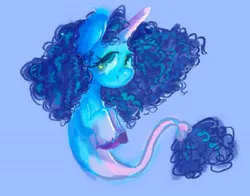 Size: 680x532 | Tagged: safe, artist:kreeeeeez, derpibooru import, pony, seapony (g4), unicorn, g5, blue mane, colored hooves, colored horn, cute, female, fish tail, flowing mane, green eyes, horn, image, jpeg, looking at you, mare, meta, misty brightdawn, multicolored hair, race swap, seaponified, seapony misty, simple background, smiling, smiling at you, solo, species swap, swimming, tail, twitter, underwater, unshorn fetlocks, water