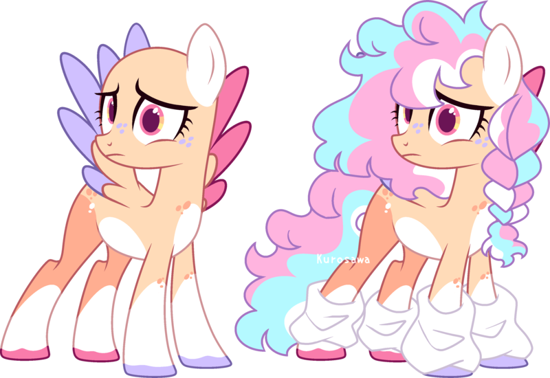 Size: 3176x2185 | Tagged: safe, artist:kurosawakuro, derpibooru import, oc, pegasus, pony, base used, colored wings, female, image, magical lesbian spawn, mare, offspring, parent:scootaloo, parent:wind sprint, png, simple background, solo, transparent background, two toned wings, wings