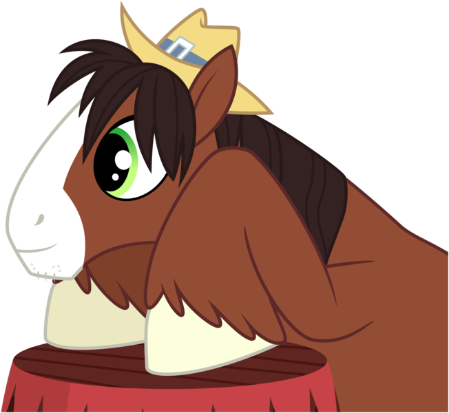 Size: 4000x3681 | Tagged: safe, artist:missgoldendragon, derpibooru import, trouble shoes, earth pony, pony, appleoosa's most wanted, cute, happy, image, male, png, simple background, smiling, solo, stallion, transparent background, troublebetes, vector