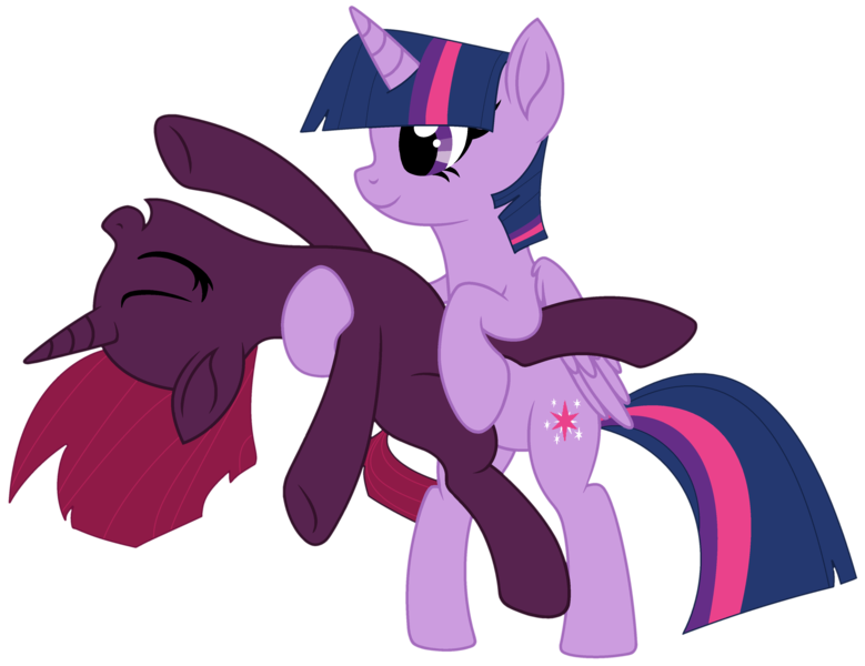 Size: 3954x3044 | Tagged: safe, artist:starshade, artist:twilyisbestpone, derpibooru import, fizzlepop berrytwist, tempest shadow, twilight sparkle, twilight sparkle (alicorn), alicorn, pony, unicorn, base used, bipedal, cute, dancing, duo, duo female, eyes closed, female, high res, holding a pony, image, lesbian, mare, png, shipping, simple background, smiling, standing, tempestbetes, tempestlight, transparent background, twiabetes