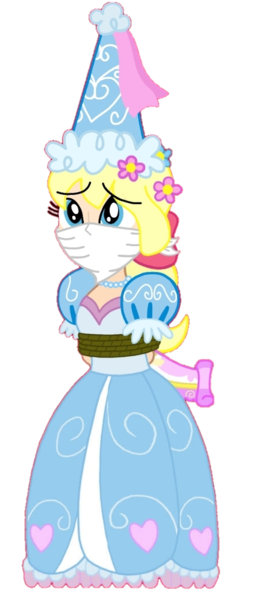 Size: 482x1087 | Tagged: safe, artist:boogeyboy1, derpibooru import, megan williams, human, equestria girls, bondage, bound and gagged, cloth gag, clothes, damsel in distress, dress, froufrou glittery lacy outfit, gag, hat, help me, hennin, image, kidnapped, megandorable, png, princess, redraw, scared, tied up, worried