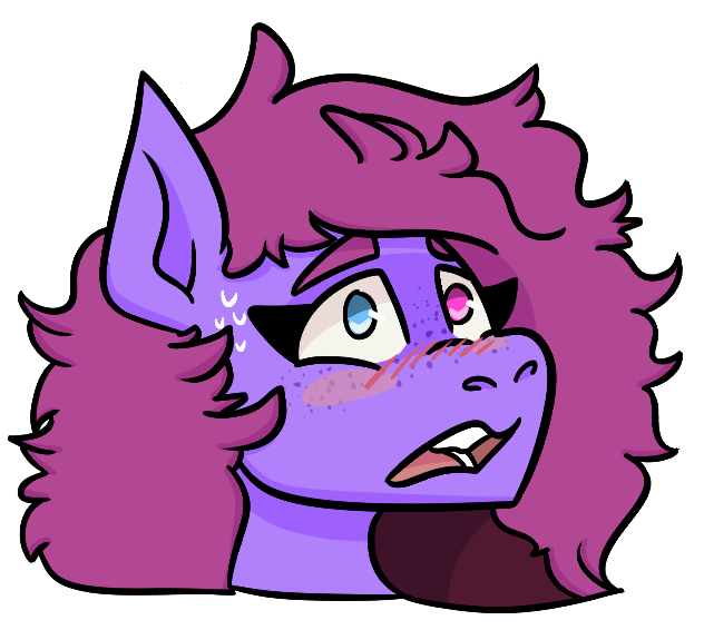 Size: 632x566 | Tagged: safe, artist:hiddenfaithy, derpibooru import, oc, oc:veen, unofficial characters only, pegasus, pony, blushing, bust, commission, eep, fluffy mane, freckles, heterochromia, image, multicolored eyes, png, simple background, sweat, sweatdrop, transparent background
