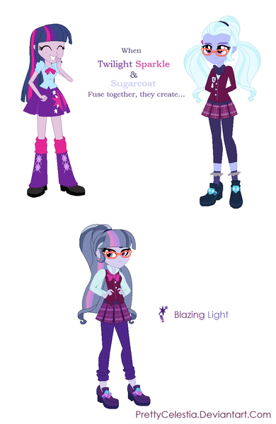 Size: 824x1268 | Tagged: safe, artist:prettycelestia, derpibooru import, sugarcoat, twilight sparkle, bowtie, clothes, costume, fusion, image, png, ponytail, shadowbolts costume