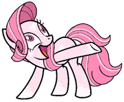 Size: 469x385 | Tagged: safe, artist:noi kincade, derpibooru import, oc, oc:annisa trihapsari, earth pony, pony, earth pony oc, female, heart, image, mare, open mouth, png, redesign, simple background, solo, transparent background