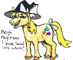 Size: 723x600 | Tagged: artist needed, source needed, useless source url, safe, derpibooru import, ponified, pony, crossover, female, hat, image, kirisame marisa, mare, png, touhou, witch hat