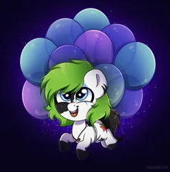 Size: 1819x1836 | Tagged: safe, artist:madelinne, derpibooru import, oc, oc:puffy, unofficial characters only, earth pony, pony, balloon, commission, cute, happy, image, jewelry, male, necklace, ocbetes, open mouth, open smile, png, smiling, stallion, your character here