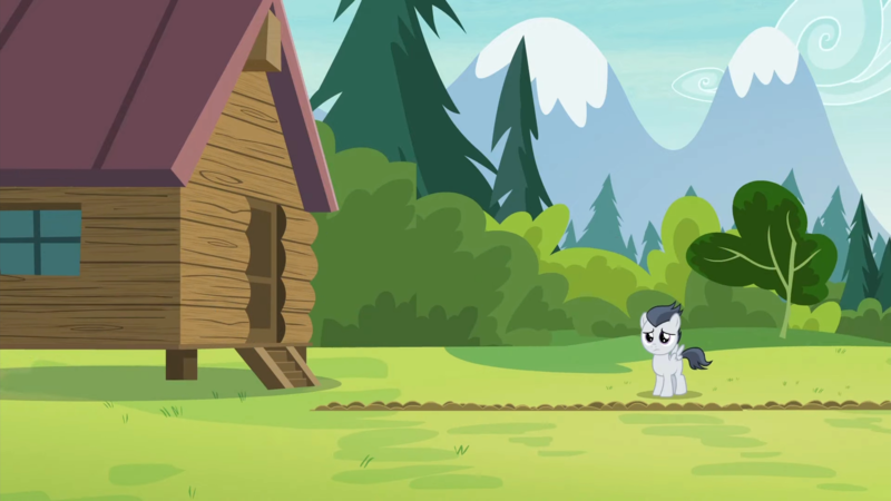 Size: 1920x1080 | Tagged: safe, derpibooru import, screencap, rumble, pegasus, pony, marks and recreation, season 7, 1080p, colt, cute, foal, image, left alone, male, png, rumblebetes, sad, sadorable, solo, spread wings, wings