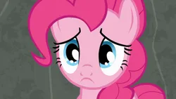 Size: 1920x1080 | Tagged: safe, derpibooru import, screencap, pinkie pie, earth pony, pony, rock solid friendship, season 7, 1080p, cute, diapinkes, female, frown, image, looking at you, mare, png, puppy dog eyes, sad, sadorable, solo