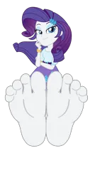 Size: 2200x4100 | Tagged: suggestive, artist:xebck, derpibooru import, rarity, equestria girls, friendship games, barefoot, base, base used, clothes, feet, female, fetish, foot fetish, foot focus, image, looking at you, png, simple background, skirt, soles, solo, toes, transparent background, vector, wiggling toes