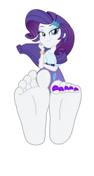 Size: 2200x4100 | Tagged: safe, artist:xebck, derpibooru import, rarity, equestria girls, friendship games, barefoot, base, base used, clothes, feet, female, fetish, foot fetish, foot focus, image, looking at you, nail polish, png, simple background, skirt, soles, solo, toes, transparent background, vector