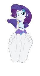 Size: 2200x4100 | Tagged: safe, artist:xebck, derpibooru import, rarity, equestria girls, friendship games, barefoot, base, base used, clothes, feet, female, fetish, foot fetish, foot focus, image, looking at you, png, simple background, skirt, soles, solo, toes, transparent background, vector