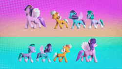 Size: 1280x720 | Tagged: safe, derpibooru import, screencap, peach fuzz, pipp petals, earth pony, pegasus, pony, unicorn, my little pony: make your mark, my little pony: make your mark chapter 2, spoiler:my little pony: make your mark chapter 2, spoiler:myms01e07, animated, bow, dr lindsey walking, female, filly, foal, g5, glory (g5), hoof done it?, image, mare, meme, music, peach fizz, pippsqueak trio, pippsqueaks, seashell (g5), sound, spread wings, tail, tail bow, walking, webm, wings