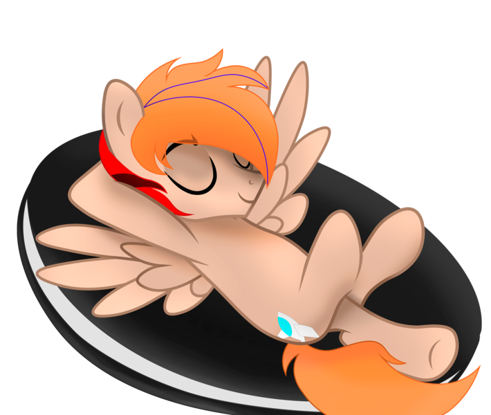Size: 3360x2840 | Tagged: safe, artist:fededash, derpibooru import, oc, oc:fededash, unofficial characters only, pegasus, cookie, cutie mark, eyes closed, food, image, oreo, pegasus oc, png, relaxing, simple background, sleeping, solo, transparent background, wings