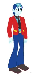 Size: 310x696 | Tagged: safe, artist:robertsonskywa1, derpibooru import, equestria girls, bowtie, clothes, image, jpeg, male, multicolored hair, optimus prime, outfit, photo, principal, solo, transformers