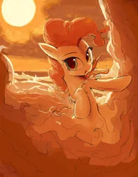 Size: 3000x3828 | Tagged: safe, artist:vultraz, derpibooru import, pinkie pie, earth pony, ghost, ghost pony, pony, undead, female, image, looking at you, mare, pinktober, png, solo
