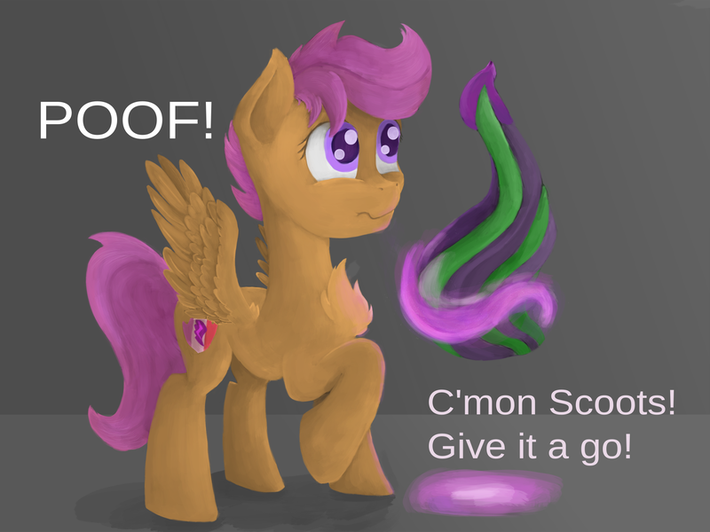 Size: 2000x1500 | Tagged: suggestive, artist:cjzenith, derpibooru import, scootaloo, twilight sparkle, pegasus, pony, chest fluff, cutie mark, dildo, foalcon, image, magic, offscreen character, onomatopoeia, png, sex toy, sound effects, spread wings, telekinesis, underage, wingboner, wings