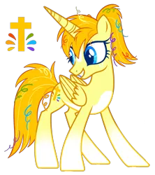 Size: 3399x3834 | Tagged: safe, derpibooru import, oc, oc:praise break, alicorn, christianity, cute, image, png, solo