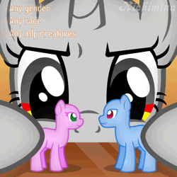 Size: 512x512 | Tagged: safe, artist:kichimina, derpibooru import, pony, animated, auction, auction open, bust, colored, commission, doll, female, generic pony, gif, heart, hooves, horn, image, looking at each other, looking at someone, looking down, loop, male, mare, now kiss, portrait, show accurate, signature, simple background, smiling, solo, stallion, toy, vector, watermark, ych animation, your character here