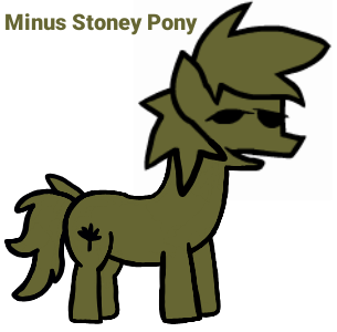 Size: 305x300 | Tagged: safe, artist:bbpanzu, derpibooru import, edit, editor:pagiepoppie12345, oc, oc:stoney poney, unofficial characters only, drugs, friday night funkin', funkin' is magic, high, image, marijuana, png, simple background, smiling, stoned, text, transparent background